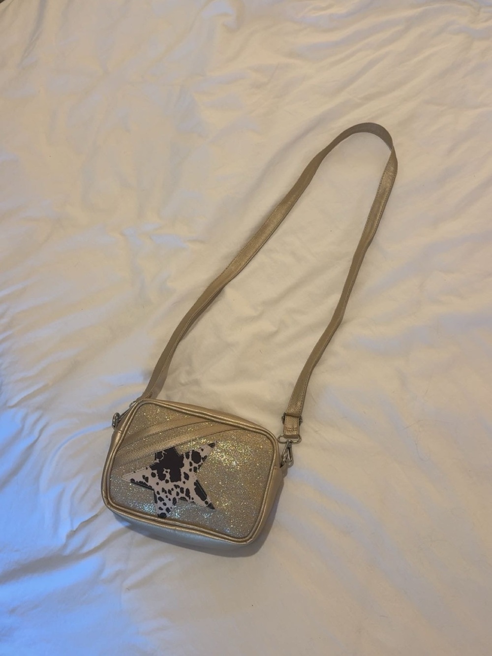 Glitter Star Crossbody Bag - Gold